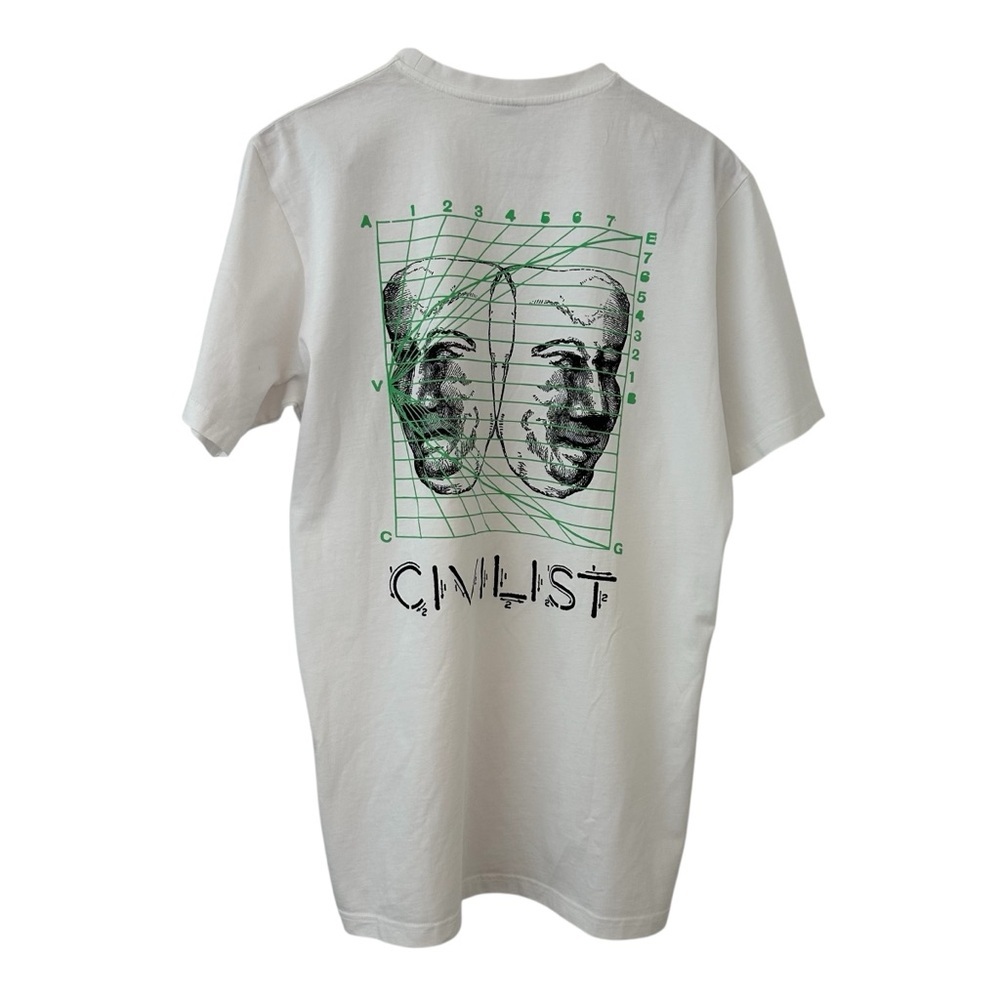 Civilist White Graphic Men’s T-Shirt